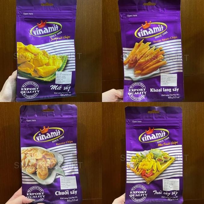 

VINAMIT FRIED FRUIT JACKFRUIT CHIPS / MIX FRUIT CHIP / SWEET POTATO / BANANA- SNACK BUAH KERING