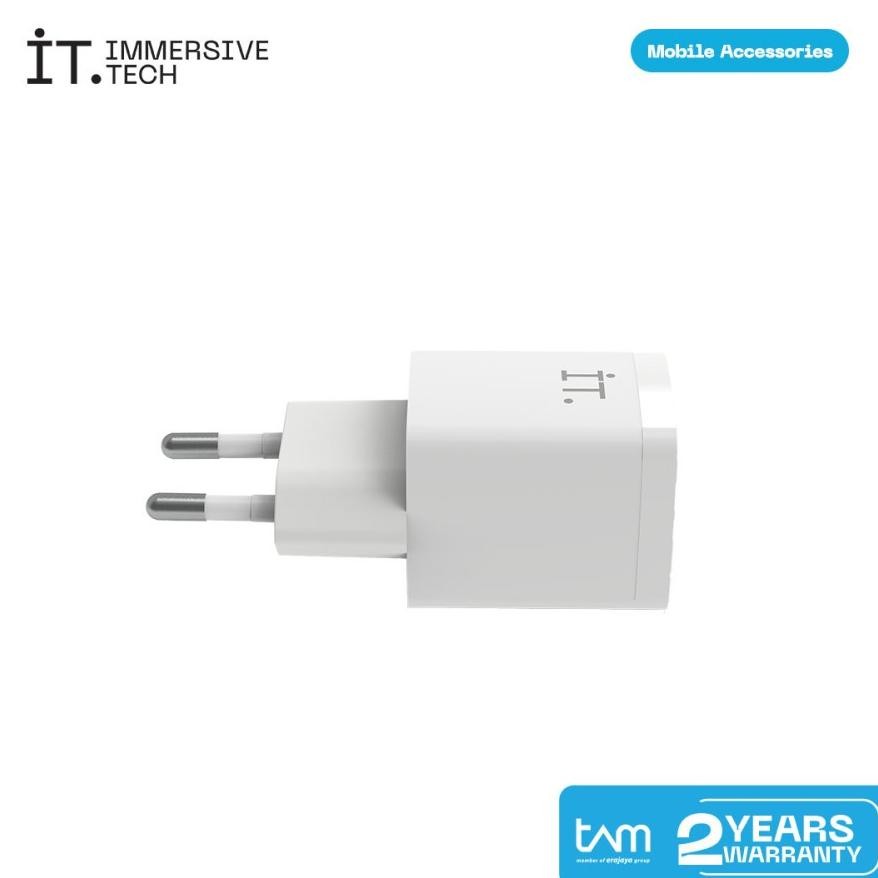 Salt It Plug 20 Charger - White / It Plug 20W Charger Wall / It 20W Kepala Charger / It Plug 20W Cha