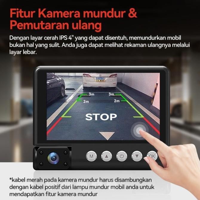 PROMO- CARGOOS T1 DASHCAM MOBIL 3 KAMERA 1080P FHD NIGHTVISION LOOP RECORDING