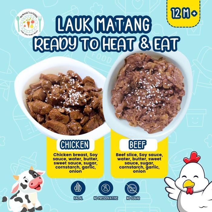 

Lauk Matang Ayam & Sapi Ready To Heat/Ready To Eat / Lauk Siap Saji / Makanan Bayi /Toddler Food/Mpasi Frozen