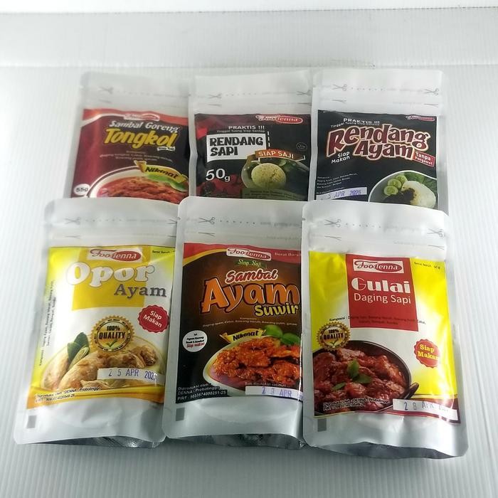 

Makanan Siap Saji Foodenna Rendang Ayam - Instant Food / Travel Food