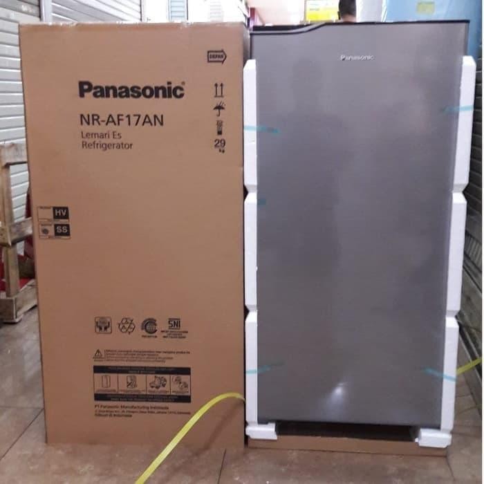KULKAS 1 PINTU PANASONIC SILVER LOW WATT 155 LITER 17 AN SS
