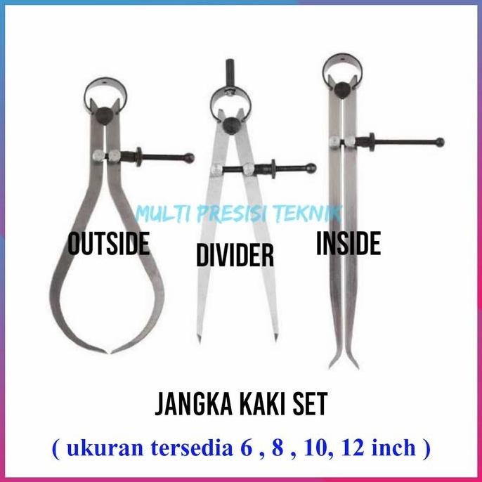 

Promo Jangka set divider inside outside | jangka kaki set 6 8 10 12 inch COD