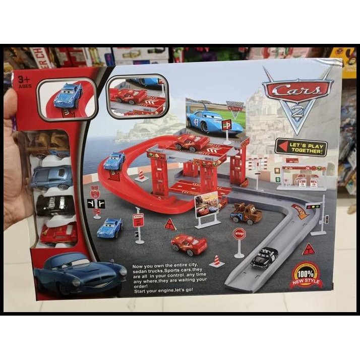 Parking Cars Mc Queen MAINAN TRACK PARKING GARAGE CARS SET kecil
