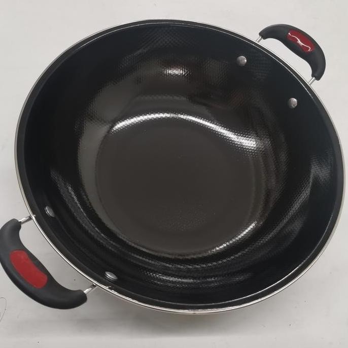 Promo!! Wajan Kuali Wok Penggorengan Enamel 32 Cm Gionee