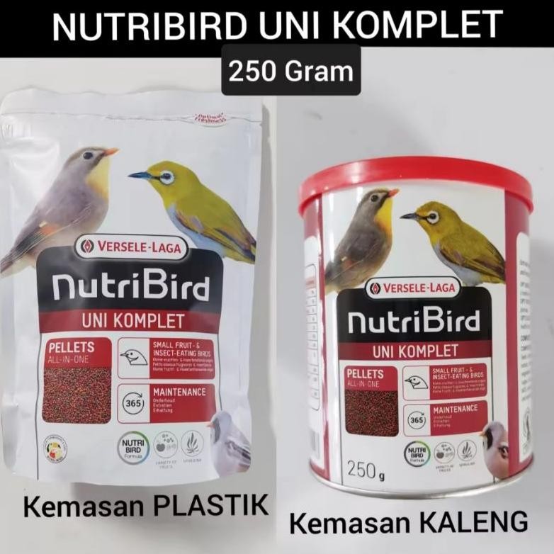 Nutribird UNI pleci versele laga 250gr asli nutri bird uni pakan pleci voer pur impor DiM