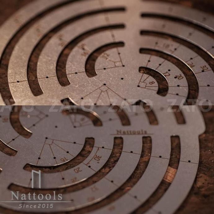 

Nattools Drawing Template Ruler - Leather Tools