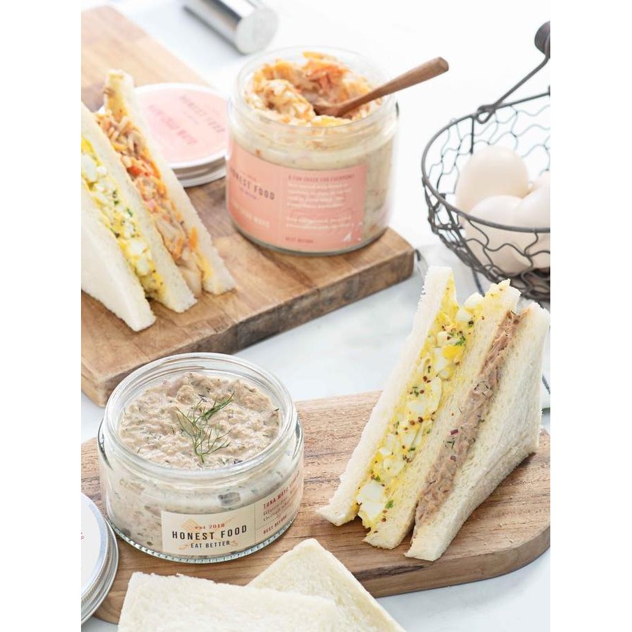 

Tuna Mayo Spread Honestfood/Selai Ikan Tuna Premium/Olesan Sandwich/Olesan Roti/200Gr Kualitas Terbaik Harga Termurah