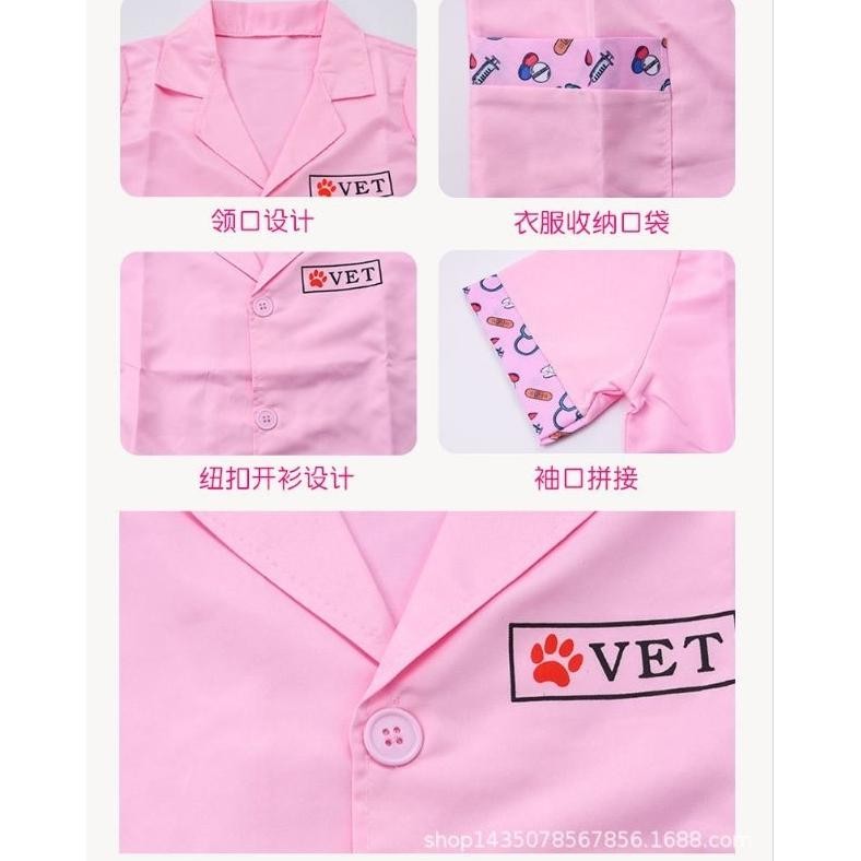 Baju Profesi Kostum Dokter Hewan Vet Anak Perempuan Laki Laki Tk Paud Promo