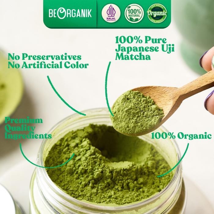 

Beorganik Jar Pure Matcha Powder / 100% Bubuk Matcha Murni Uji Matcha Shizuoka Matcha Jepang Original Dan Terpercaya