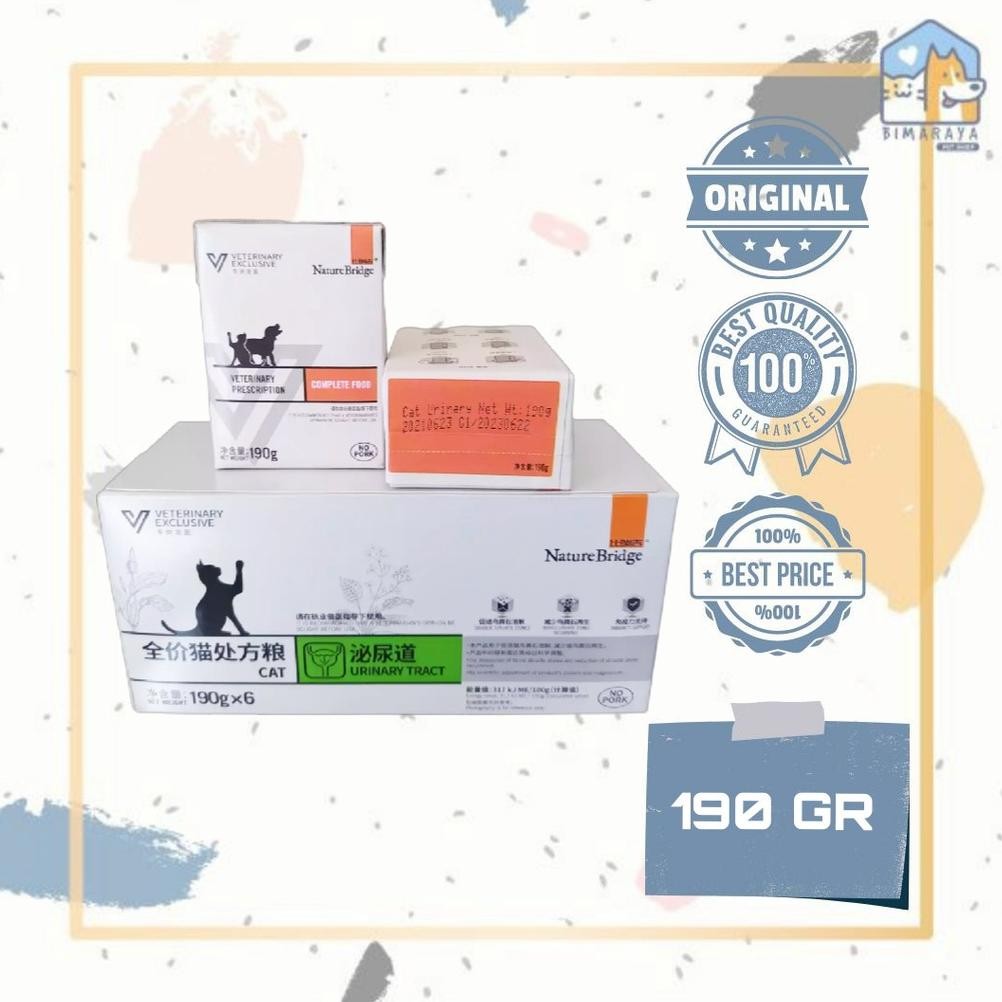 NATURE BRIDGE URINARY TRACT WET FOOD 190GR VETERINARY PRESCRIPTION DiM