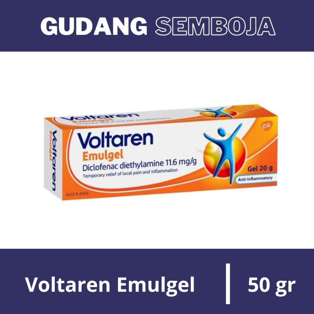 Voltaren Emulgel 50 gr / Obat Pereda Nyeri Diklofenak / Diclofenac Diethylamine DiM