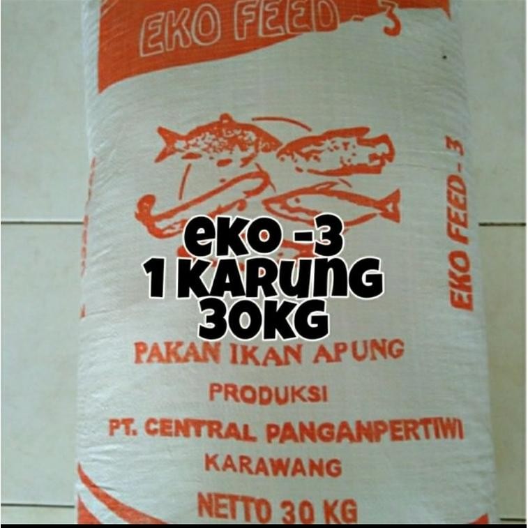 pelet murah eko 3 1 karung pakan eko3 pelet lele pelet nila murah pakan nila pakan lelr DiM