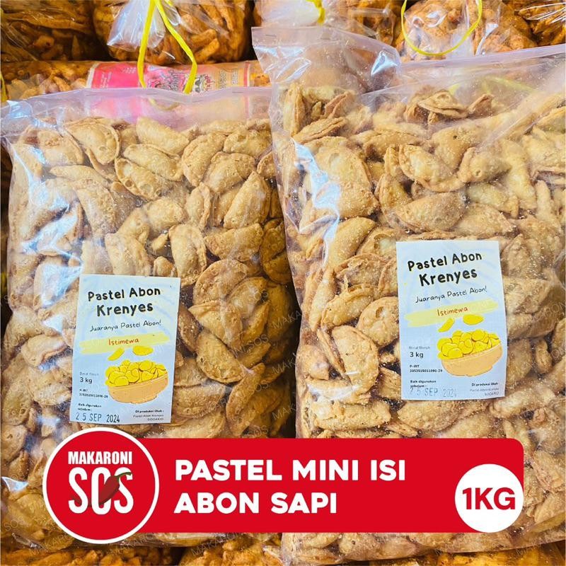 

Pastel Abon | 1Kg | Pastel Kering Isi Abon Sapi Pastel Renyah Pastel Abon Premium Snack Enak Berkualitas