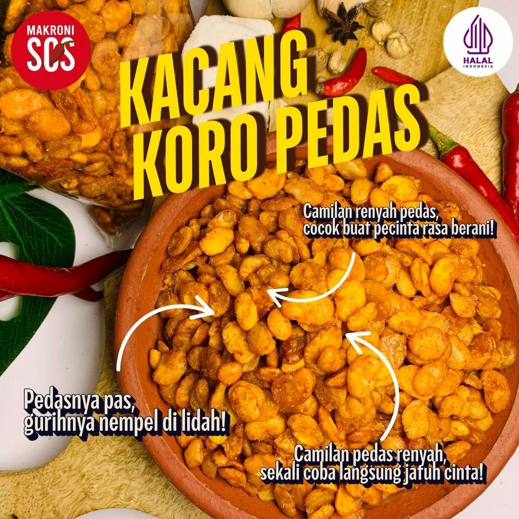 

500Gr Kacang Koro Balado 500Gr Hot Spicy Makaronisos Food Snack Berkualitas