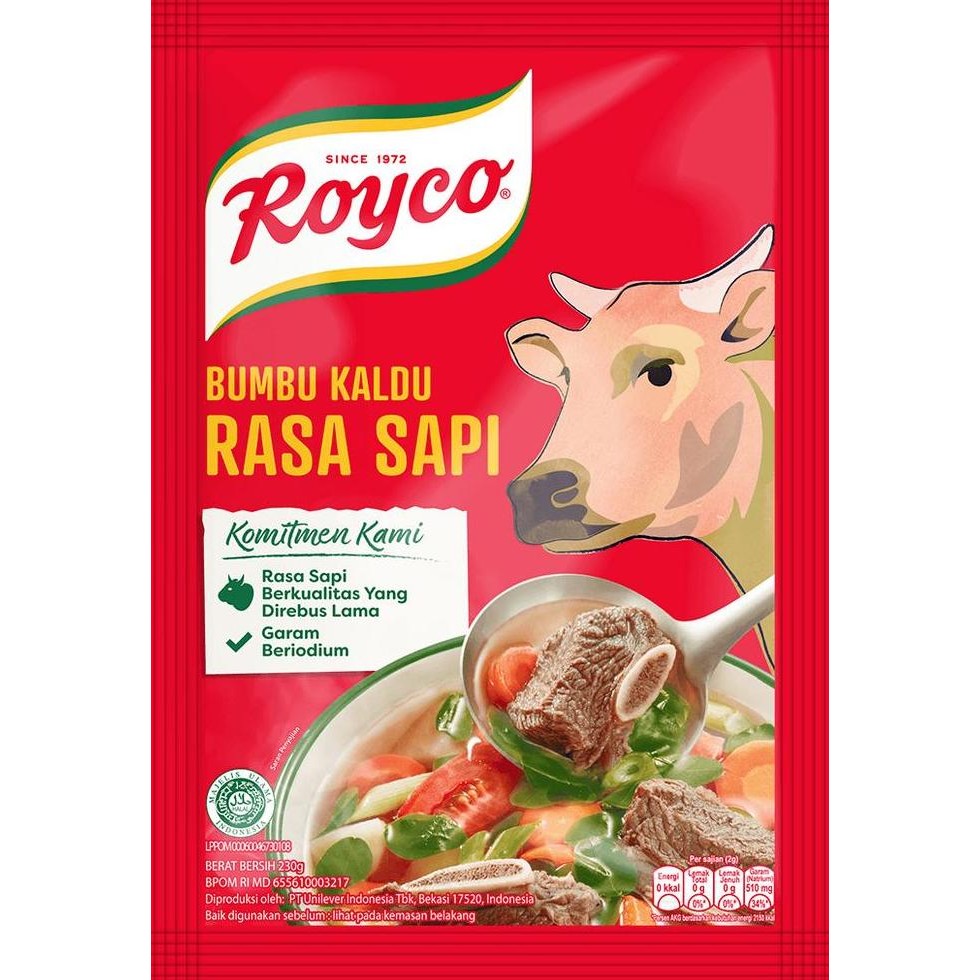 

Royco Sapi 230Gr Penyedap Rasa / Bumbu Pelezat Royco Sapi 230 Gram