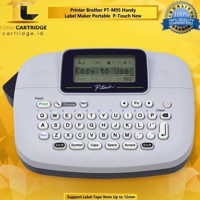 

Brothr Label Printer Ptouch Pt-M95 Pt M95 Portable Handy Label Maker New Stok