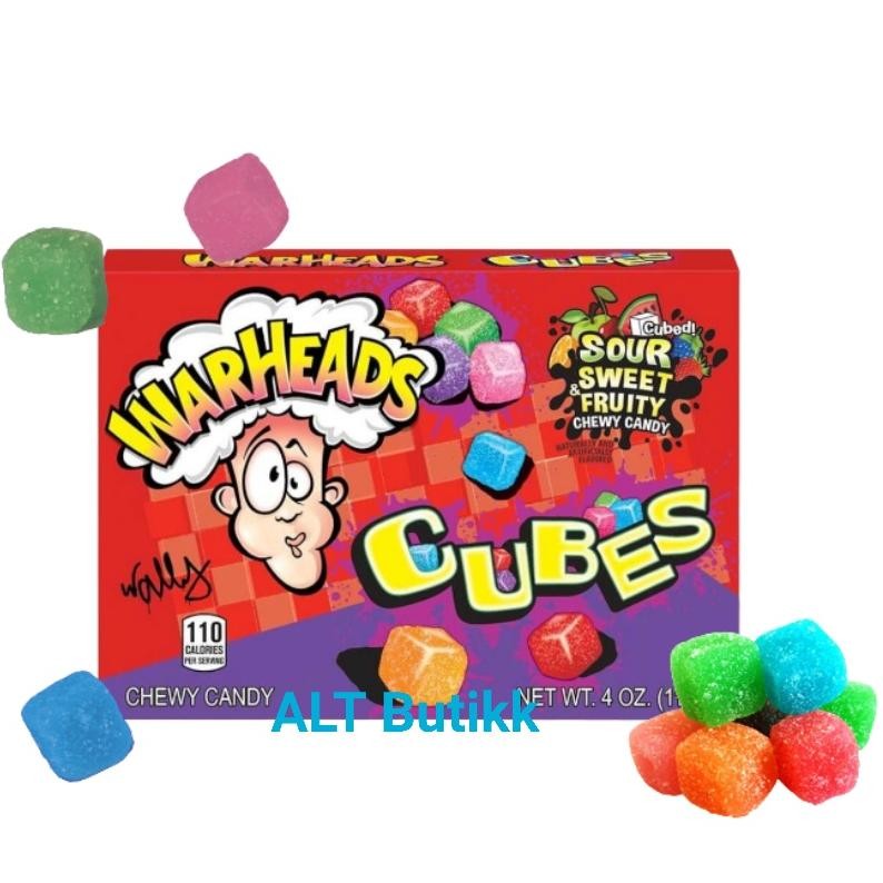 

READY STOCK WARHEADS SOUR CUBES CHEWY CANDY 4 oz ( 113 gram )