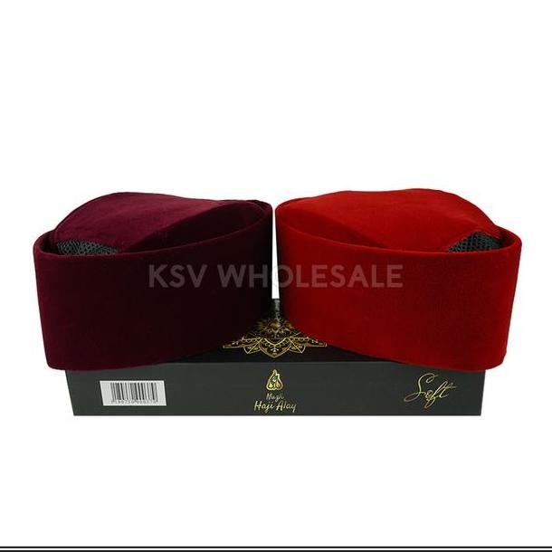 Peci Susun Haji Alay Tinggi 7 8 9 10 Non Ac Peci Sholat Bludru Ukuran Anak Laki Pria Warna Hitam Mar