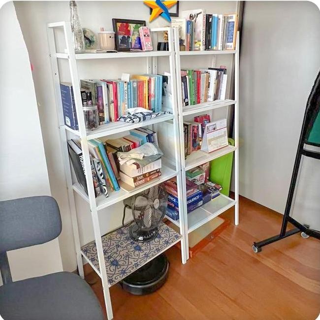 Rak Buku Rak Susun Rak Besi Rak Minimalis Rak Baja Tingkat 4