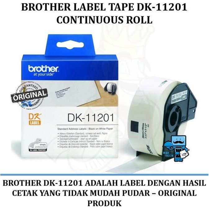 

Brother Label Tape Dk-11201 Continuous Roll - Kami Master Dealer New Stok