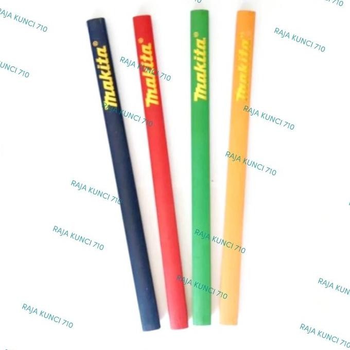 

BEBAS ONGKIR - Pensil Tukang / Pensil Kayu MAKITA /Harga Perkotak isi 12lsn / 144 Pcs