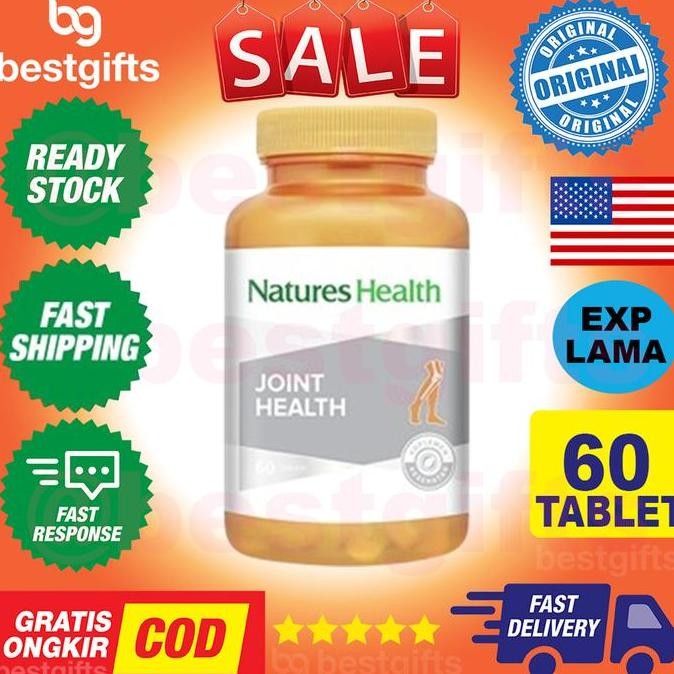 NATURE'S NATURES NATURE HEALTH JOINT HEALTH GLUCOSAMINE MSM SENDI PERSENDIAN TULANG 60 TABLETS