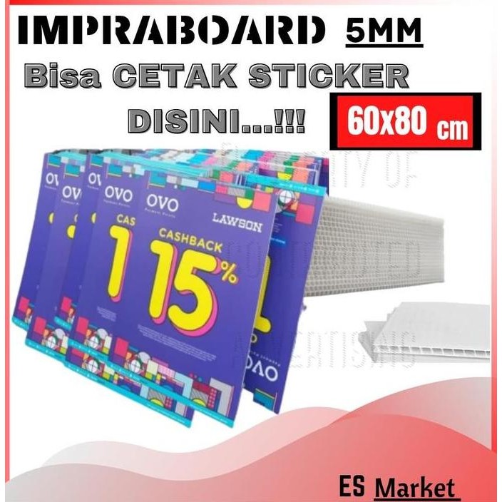

new !!! Impraboard 60 x 80cm plus Cetak Stiker