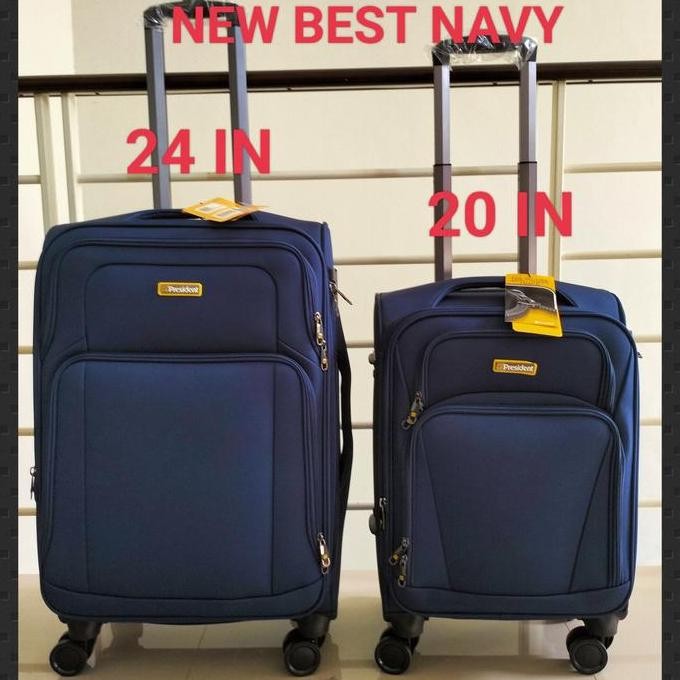 TERLARIS - KOPER KAIN PRESIDENT 24 INCHI BAGASI RODA 4 TSA EXPAND