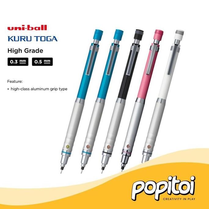 

UNI Kuru Toga High Grade Model Mechanical Pencil 0.3 0.5 mm Pensil Mekanik Kurutoga