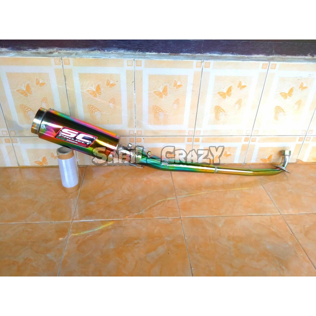 RPM Knalpot Racing SC PROJECT Bunglon Supra fit Supra x125 supra x Supra fit new Supra xx Knalpot RC