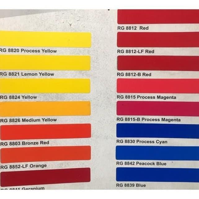 

new !!! RG 8840 Fluorencent Green Stabilo cat sablon basis minyak royal guard