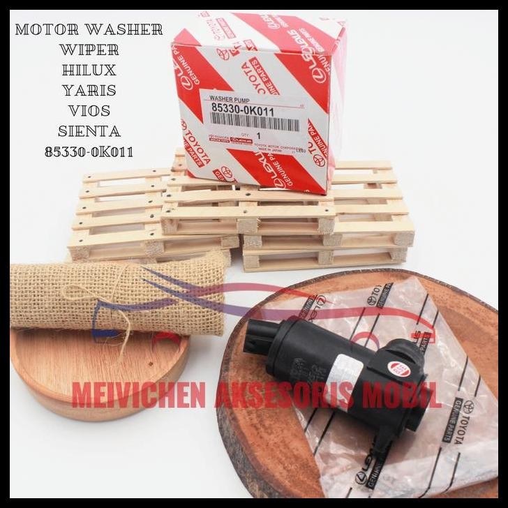 HOT DEAL MOTOR WASHER WIPER POMPA AIR MOBIL HILUX YARIS VIOS SIENTA ORI 85330-0K011 OEM BERGARANSI 