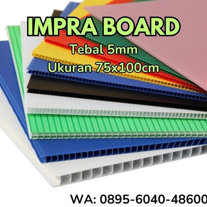 

new !!! Impraboard 5mm 75x100cm Infraboard Corrugated Plastic Merk Alva Board