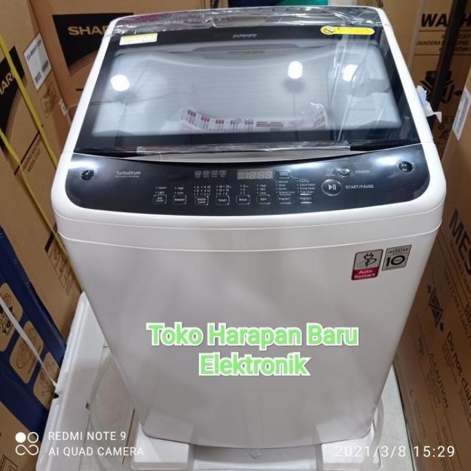 Mesin Cuci 1 Tabung LG T2312VS2W Smart Inverter 12kg Promo