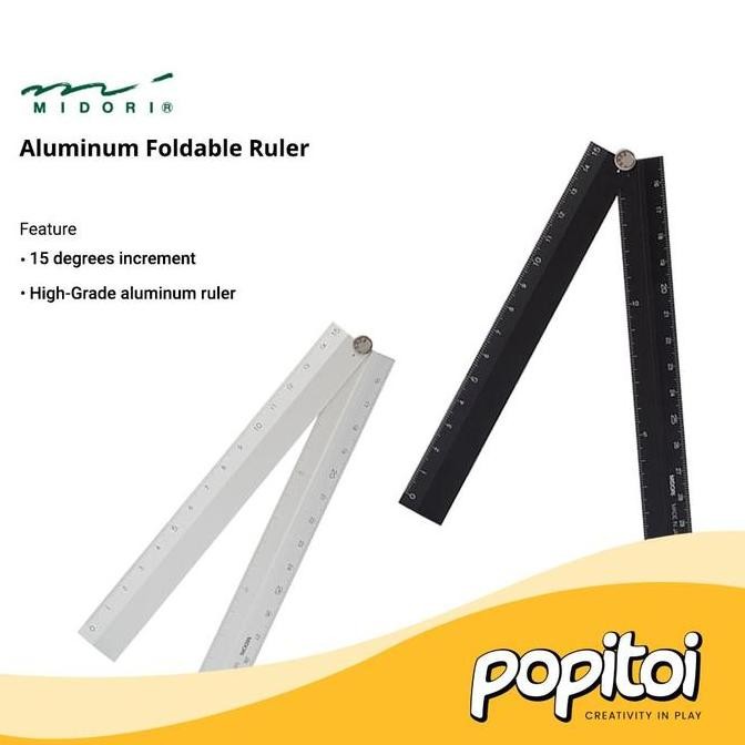 

MIDORI Aluminum Foldable Ruler 15-30 cm