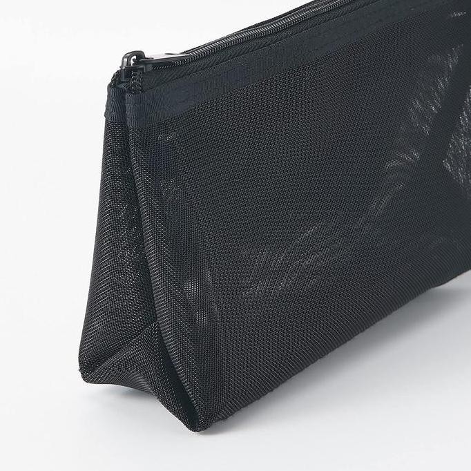 

BEBAS ONGKIR - MUJI Nylon Mesh Pen Case with Gusset - tempat pensil