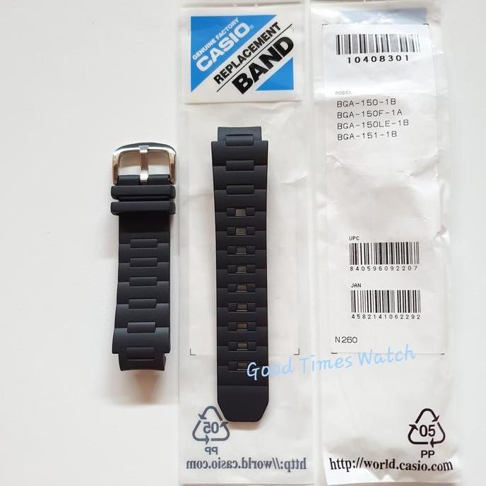 STRAP BABY-G BGA-150-1B BGA-150F BGA-151 Casio Original