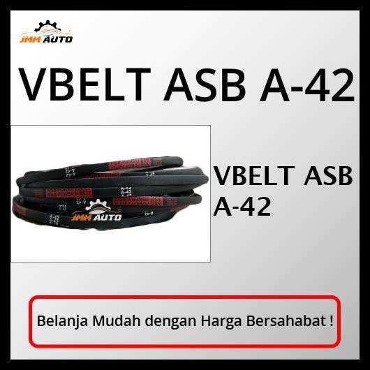 DISKON VAN BELT / V BELT / FAN BELT VBELT ASB A42 A-42 A 42 