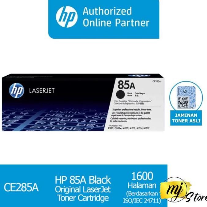 Toner Hp Laserjet P1102 85A Black Original New Stok