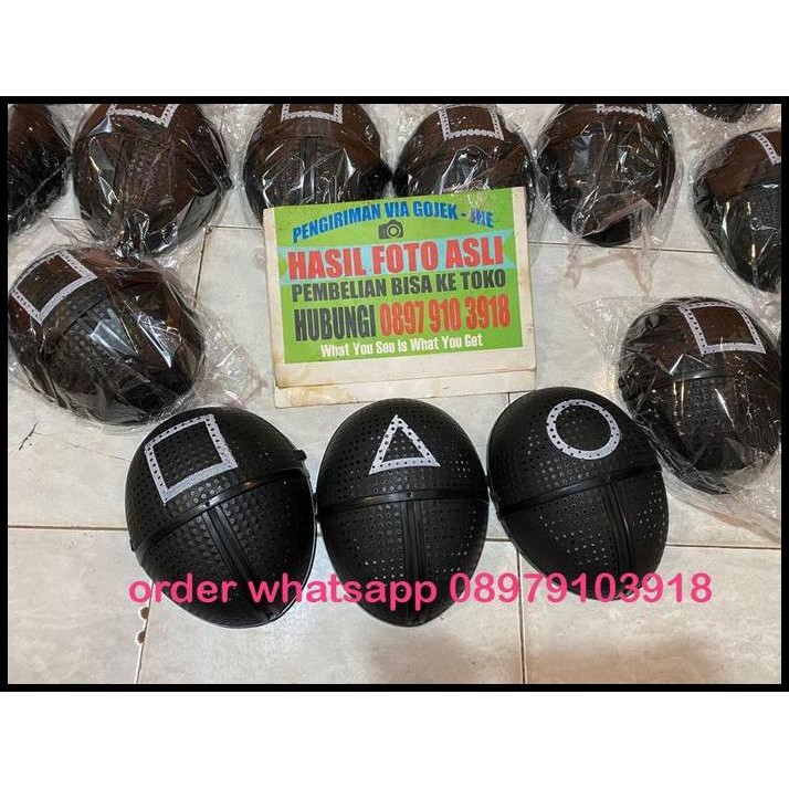 TOPENG SQUID GAME SEGITIGA BULAT KOTAK PENJAGA SOLDIER