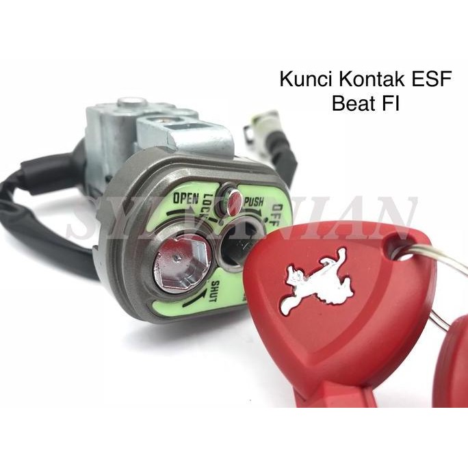 New Kunci Kontak Honda Beat FI Fluorescent - Set Kunci Motor Matic Original Asli