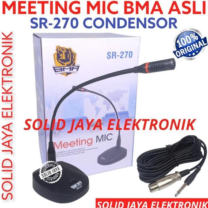 Meeting Mic Bma Sr270 Rapat Meting Meja Microphone Mik Sr-270 Sr 270 Condensor Kondensor Mikropon Mi