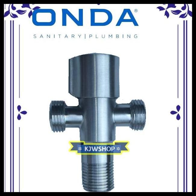 BEST DEAL STOP KRAN CABANG 3 ONDA JF FLOW STOP KRAN WC CABANG 1/2 INCH ONDA STOP KRAN 1/2" ONDA STOP