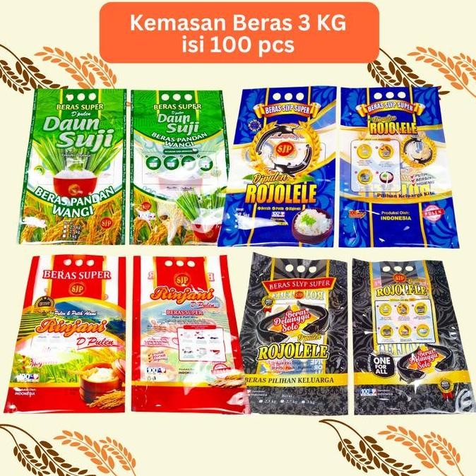 

PLASTIK KEMASAN BERAS 3KG 100PCS ROJO LELE RINJANI ZAKAT FORTUNE PREMIUM ASLI