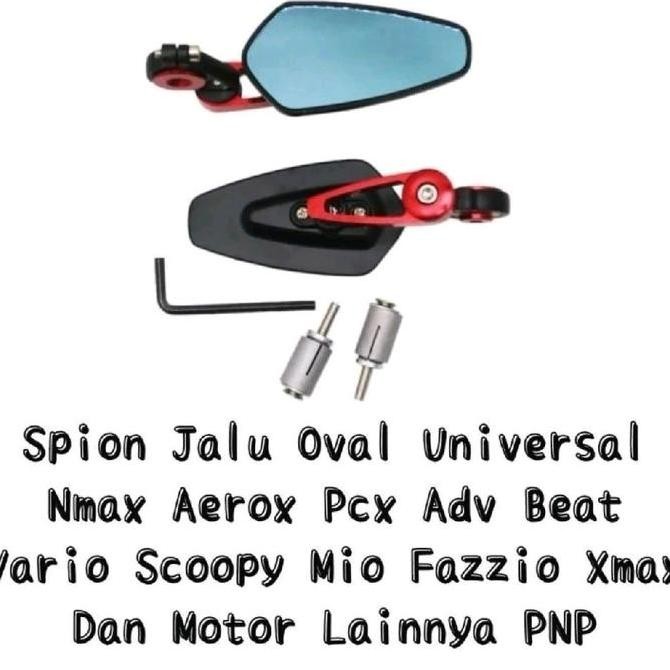 Spion Jalu Oval Carbon Bar End Model Rizoma Universal Nmax Aerox Vario 160 150 125 Beat Pcx Adv Moto