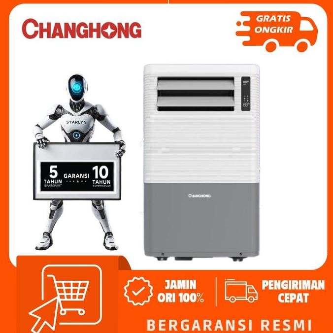 baru ac portable changhong 1 pk cpc-09pa hemat listrik