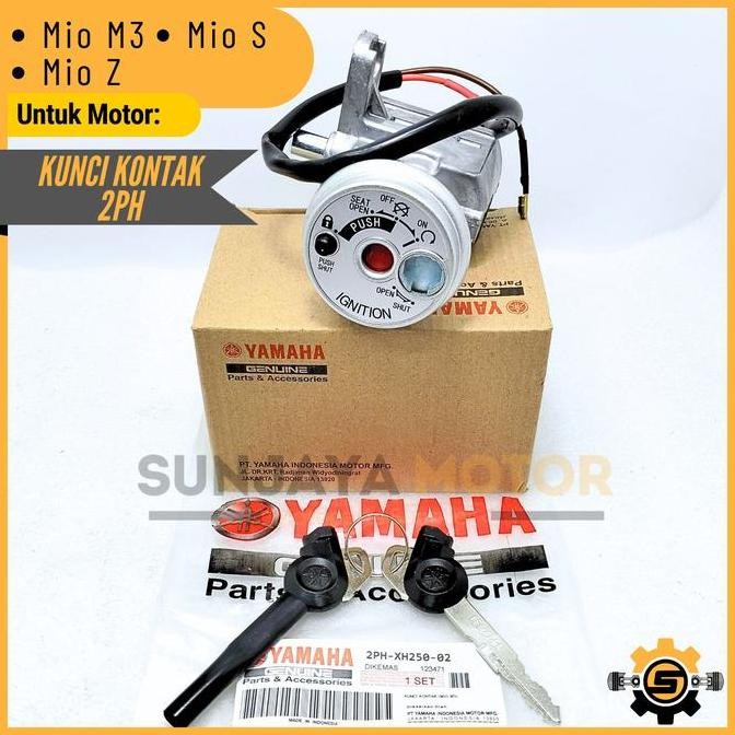 New Set Kunci Kontak Yamaha Mio M3/Z/S 2PH - Starter Key Original YGP Anti Maling