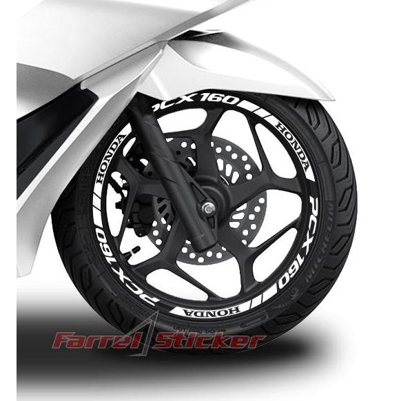 Stiker Velg Pcx 160 - Sticker Velg Decal Striping List Sporty Original