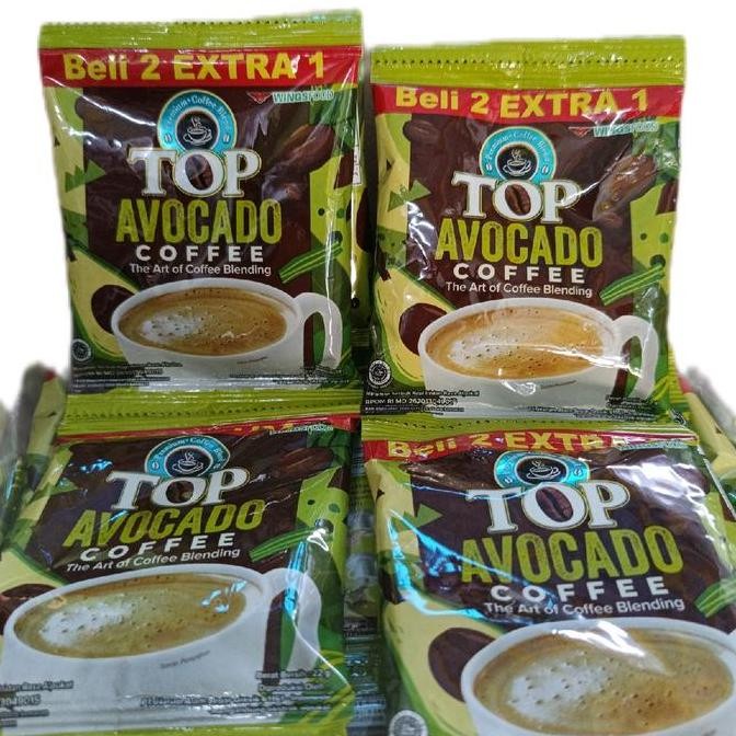 

READY TOP AVOCADO COFFEE 22GR - MINUMAN KOPI INSTAN BUBUK ISI 45 / 60 SACHET VIRAL